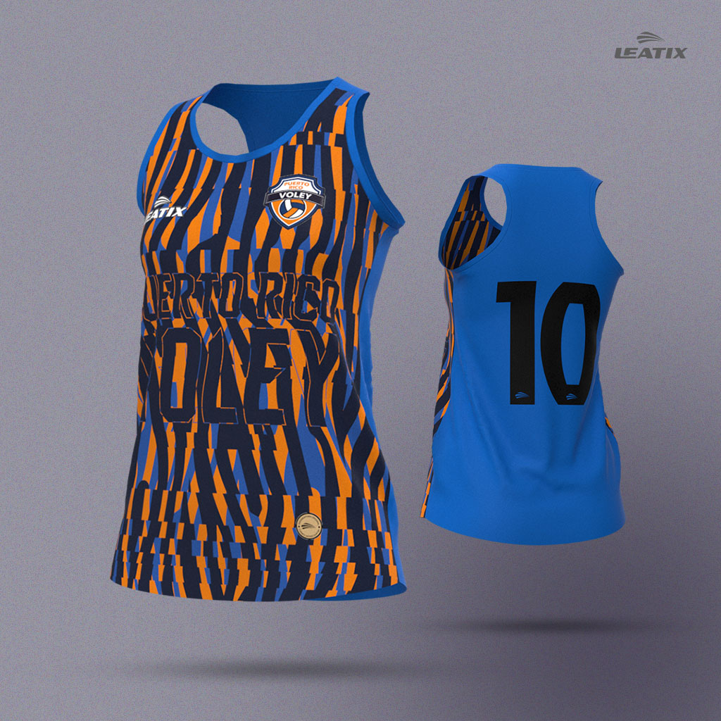 musculosa de juego voley hockey femenino con escudo personalizada
