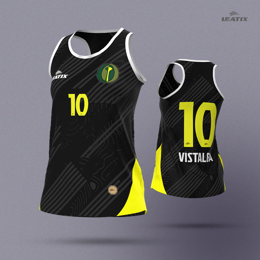 musculosa de juego voley hockey femenino con escudo personalizada